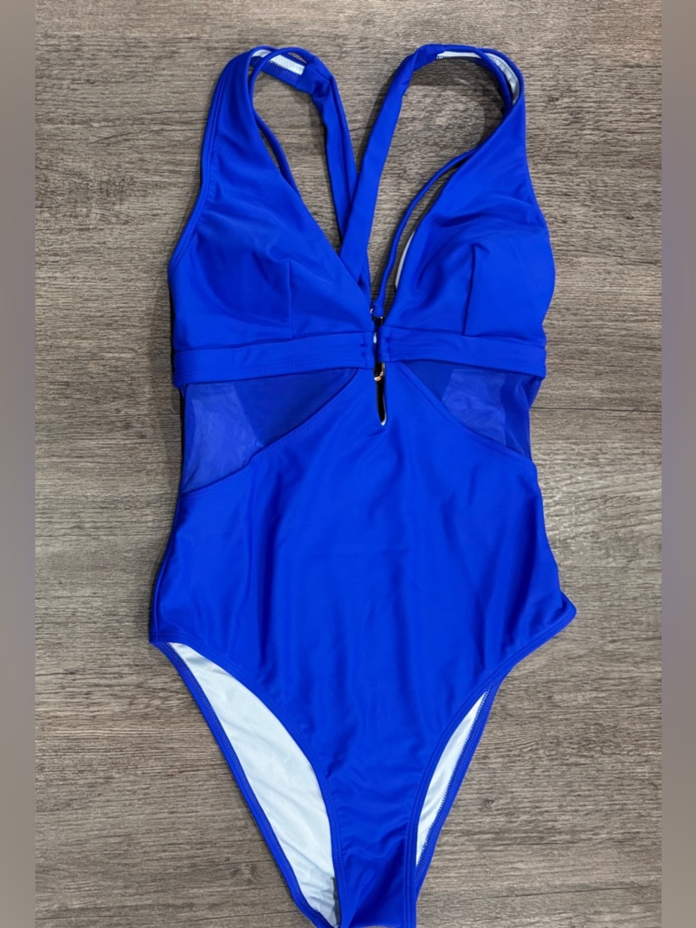 Cupshe NWT Blue One Piece Swimsuit Size Small